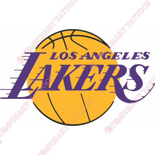 Los Angeles Lakers Customize Temporary Tattoos Stickers NO.1046